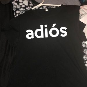 black adiós shirt